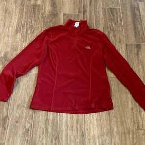 North face half zip fleece pullover XL
